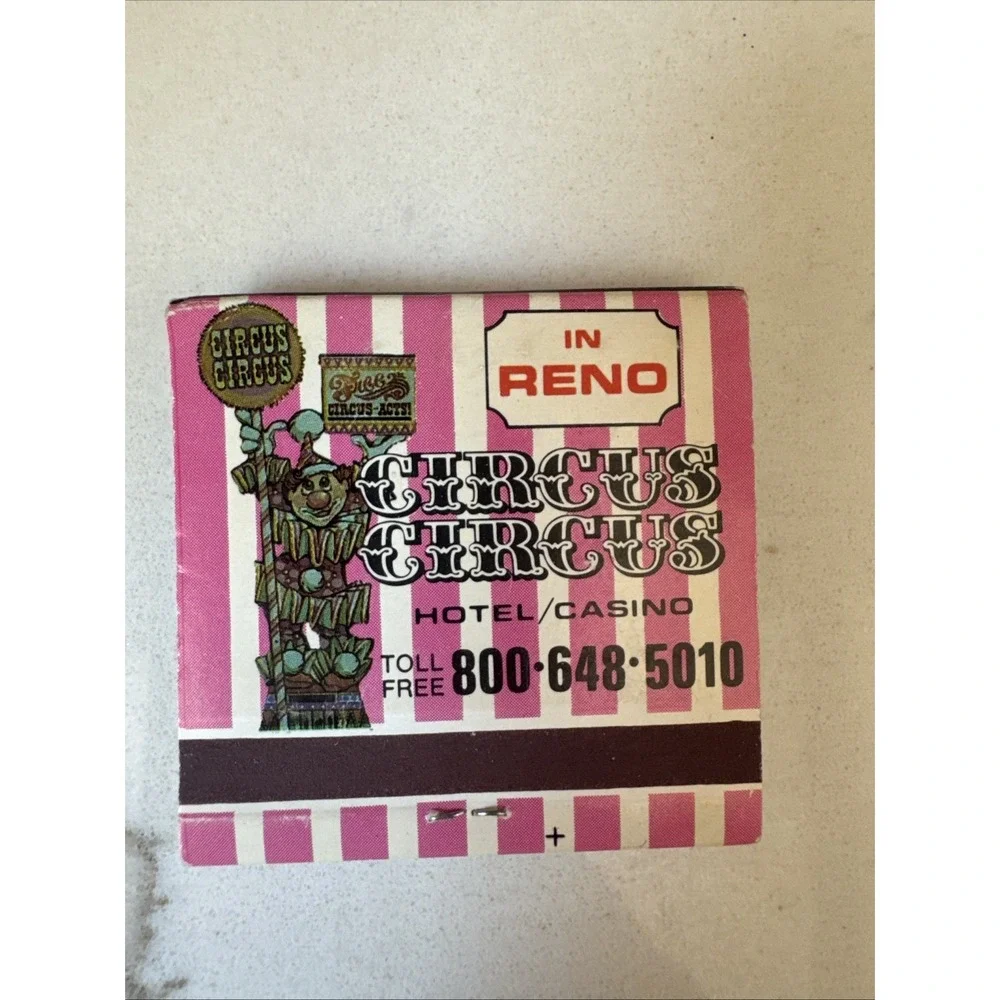 Circus Circus Hotel And Casino In Las Vegas Vintage‎ Matchbook